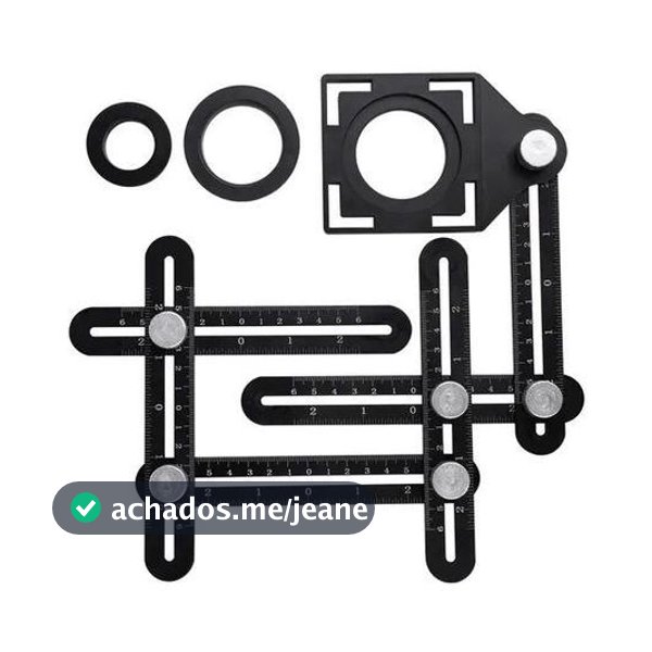 Régua Universal De Liga De Alumínio Multi-ângulos Ferramenta De Medição best bazar
