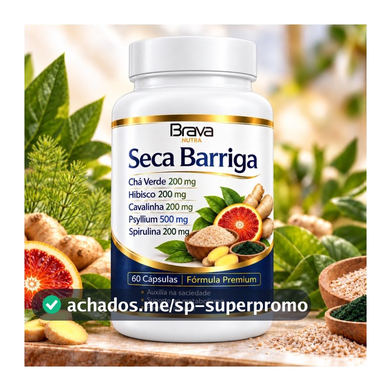 Psyllium + Chá Verde | 60 Cápsulas | Envio Rápido | Fórmula Premium