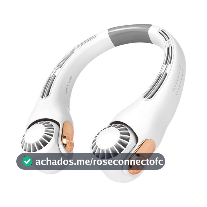 Mini Ventilador De Pescoço Portátil Recarregável Via USB Esportivo