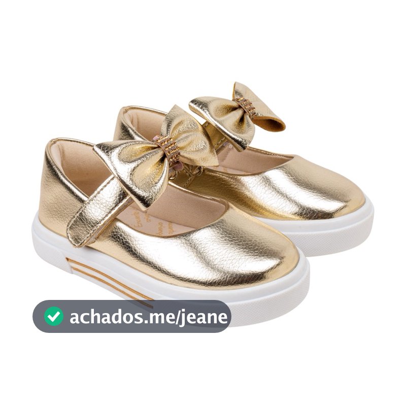 Sapatilha Infantil Feminina com Laço delicada