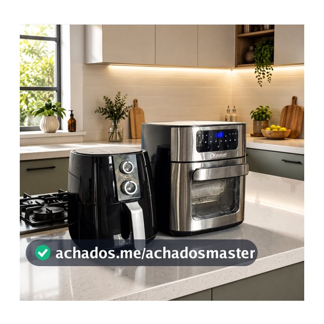 Fritadeira Eletrica Airfryer Oven Sem Óleo Digital 1700w 12l Antiaderente 360 - Fritadeira 3,8L