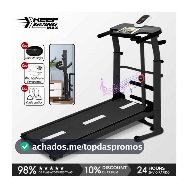 KEEP Esteira Mecânica Manual Dobrável para Caminhada e Exercícios em Casa