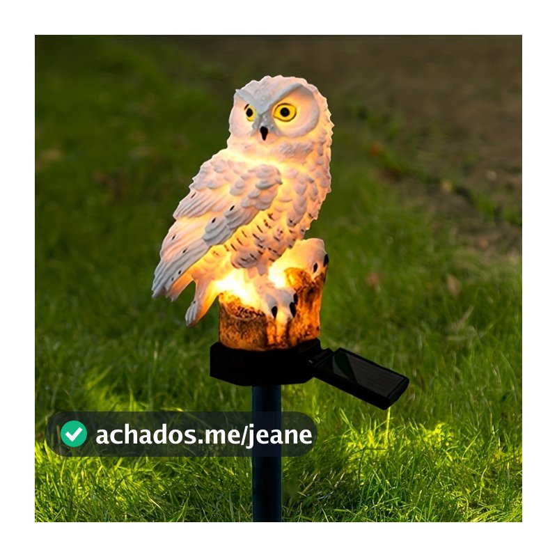 Luz Solar Decoração De Coruja De Jardim Luz Solar Atmosfera Luz à Prova D'água