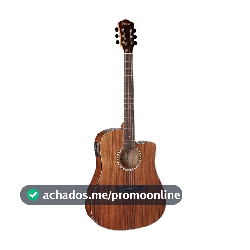 Violão Hofma Hmf280 Elétrico Folk Satin Natural