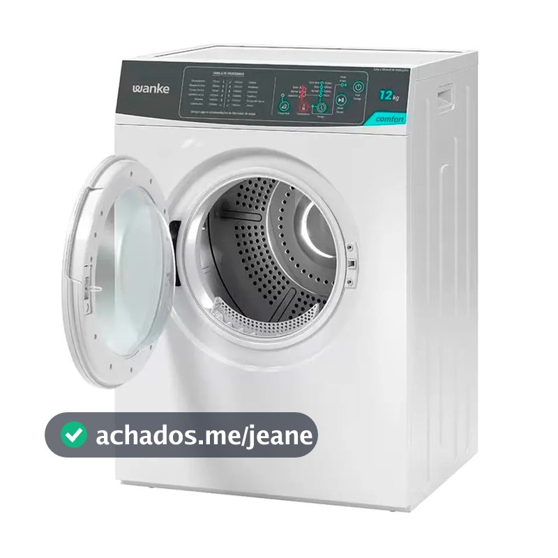 Secadora Wanke Comfort 12kg Função Passa Fácil 12 Programas