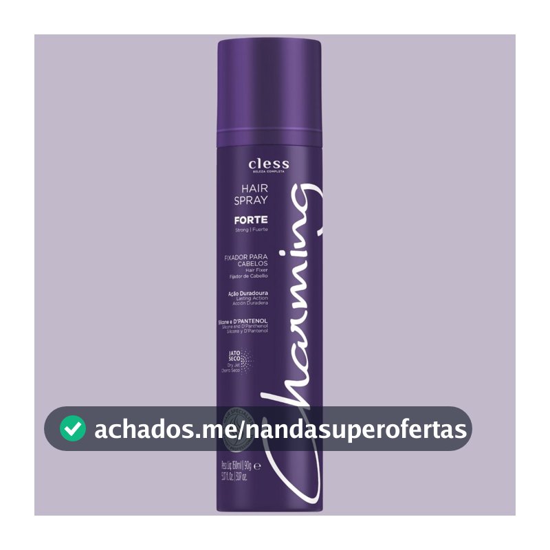 Charming Hair Spray Fixador Forte 150ml - Cless