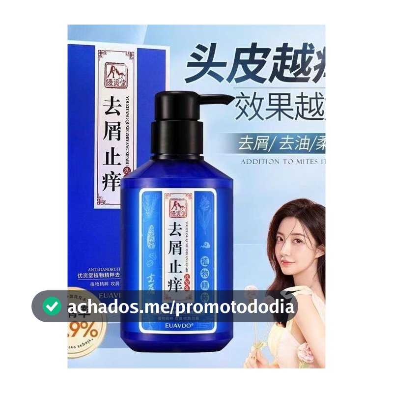 Ushido Botanical Essence Shampoo Anticaspa Anticoceira Controle de Óleo Shampoo Macio Refrescante Fofo 280g Shampoo
