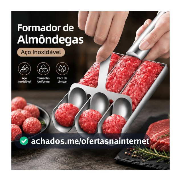 Máquina de Almôndegas Triplode aço inoxidável, Máquina de Falafel, Molde de Almôndegas de aço inoxidável