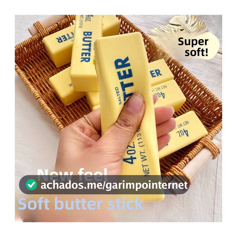 Manteiga Vara Pão Amassar Recuperação Lenta Simulação Brinquedo De Descompressão De Alimentos