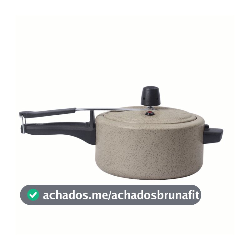 Panela de Pressão 3L Linha Ceramic Life Vapt Brinox - Vanilla e Cinza