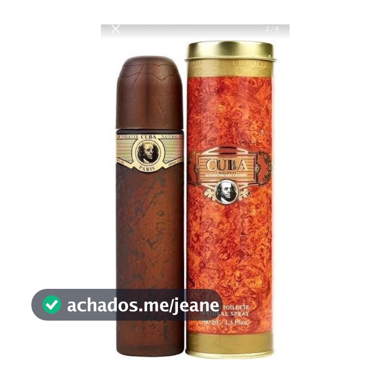 Perfume Cuba Gold Edt. 100ml  Original Masculino Promoção