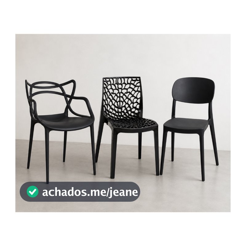 KIT 4 UNIDADES Cadeiras Allegra-Gruvyer-Nana Perfeita para Sala, Cozinha, Jardim e Área Gourmet