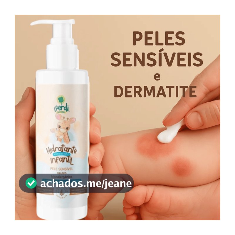 Hidratante Infantil Probiótico para Pele Sensível - Verdi Natural
