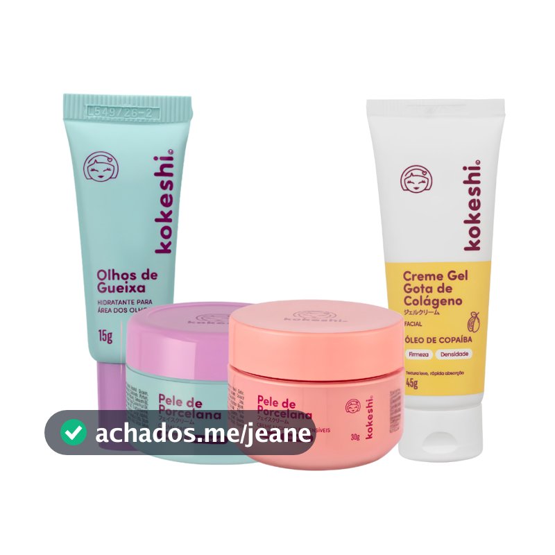 Kit Renovadores Gota de Colágeno e Pele de Porcelana para Peles Sensíveis – Kokeshi