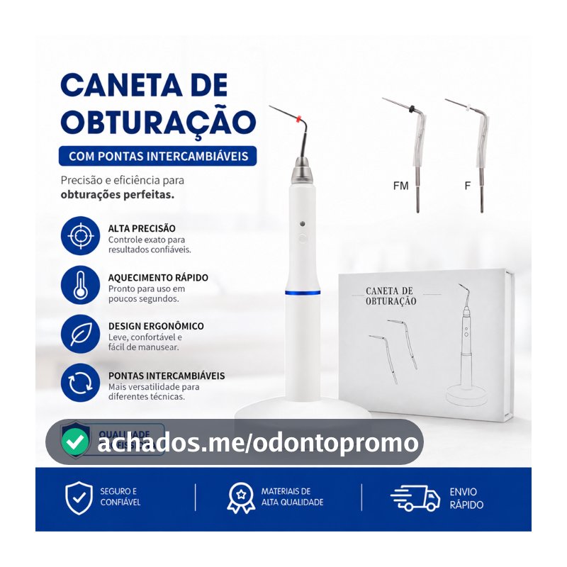 Caneta De Obturação Sem Fio Gutta Percha Com Ferramentas De Aquecimento De 2 Pontas