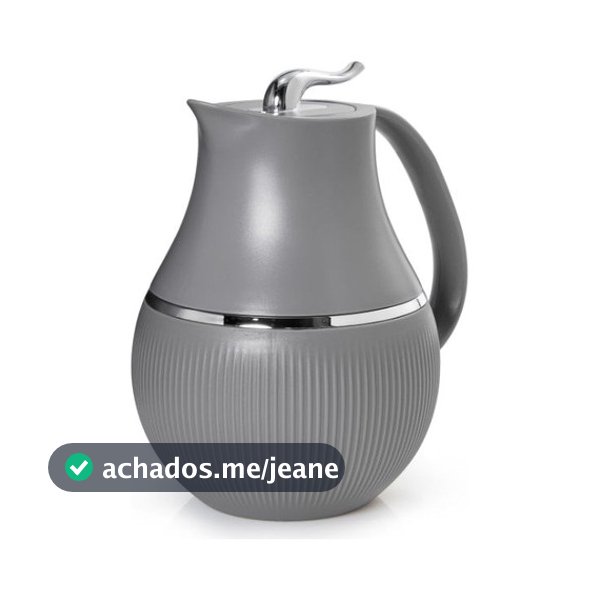Garrafa Térmica 1l Marsala Cinza Para Chá Café Suco Termopro