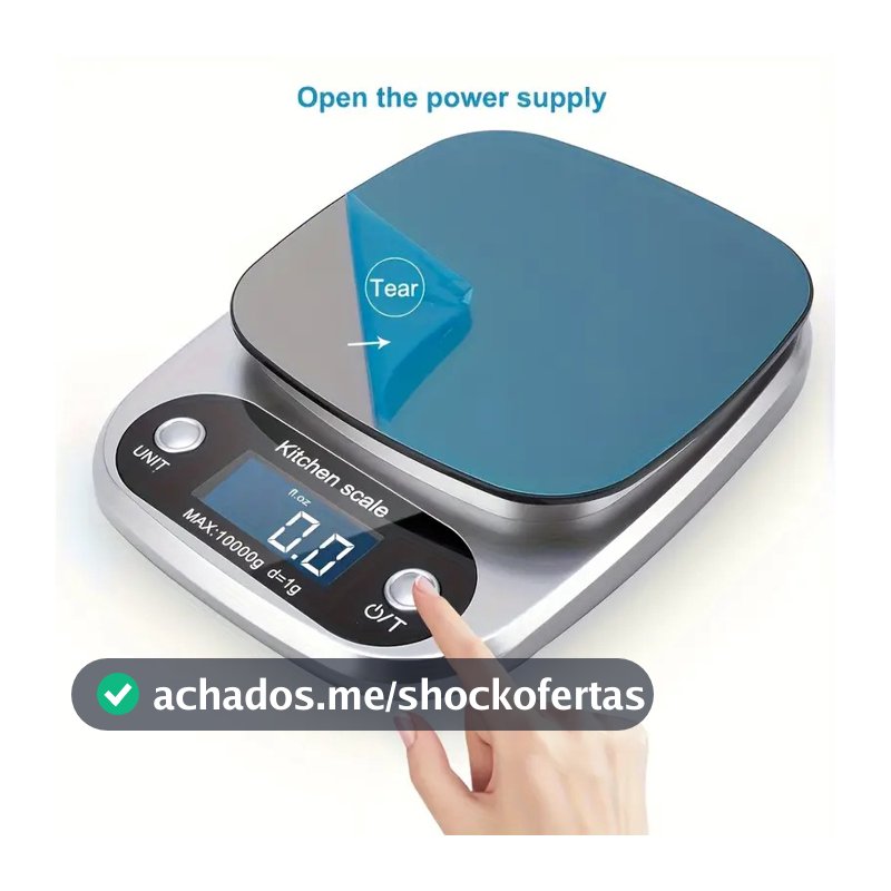 Balança de Cozinha Digital de Alta Precisão 0.1g/10kg