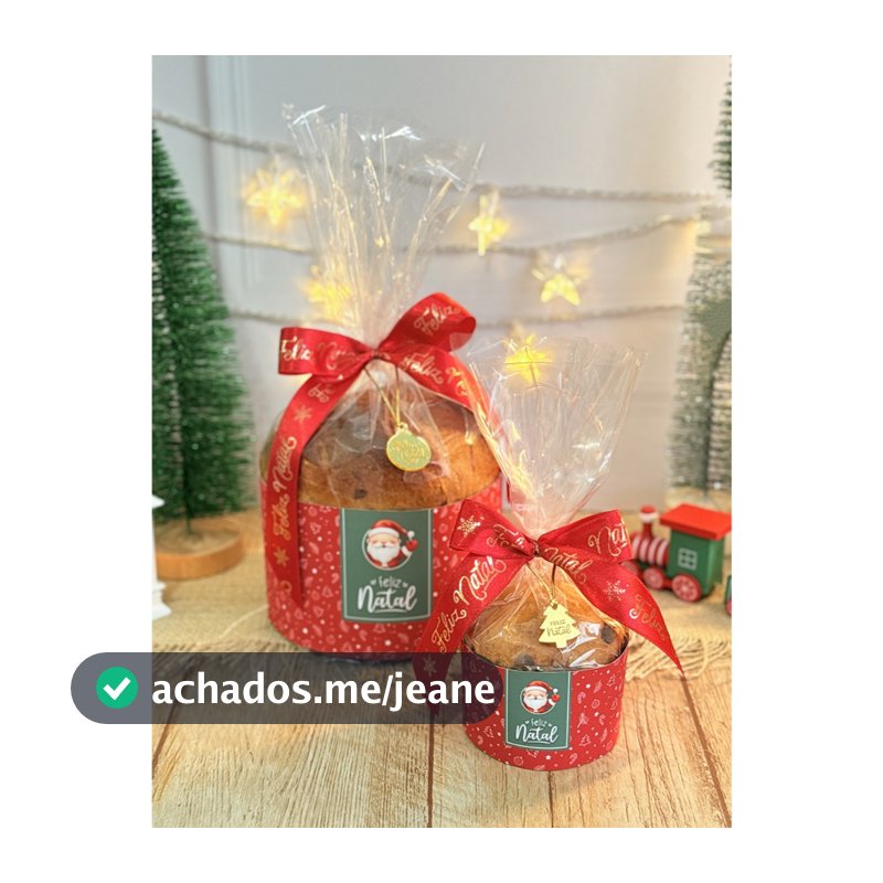 10/50 Cintas Para Panetone Chocotone 500g 100g Natal Decorada Presente