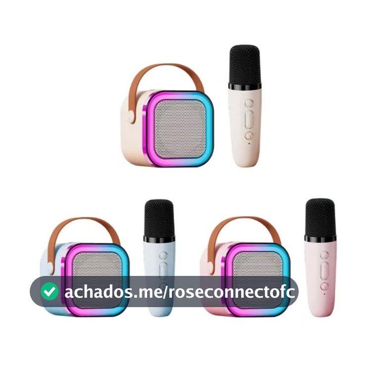 10PCS: K12 Caixa de som sem fio com microfone Karaokê, Mini Alto-falante Bluetooth portátil de Karaoke com 1  Microfo