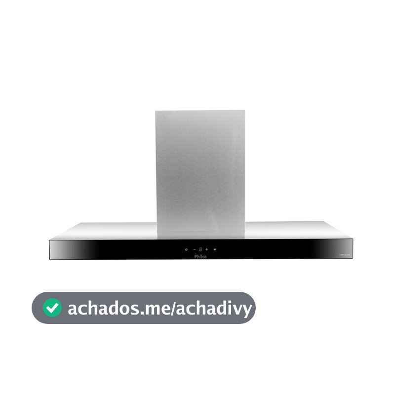 Coifa de Teto Philco 90cm Inox 6 Bocas Painel Touch PCO90I