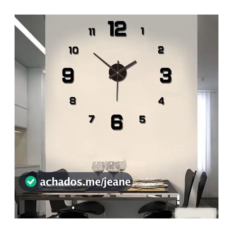 Relógio de parede sem moldura com setas, silencioso moderno lindo escritório, casa Coisas Diferentes para Casa MT249