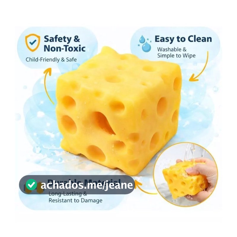 Queijo Quadrado Mole Recuperação Lenta Empurrar Alívio Do Estresse Brinquedos Sensoriais Bolas De Para Crianças
