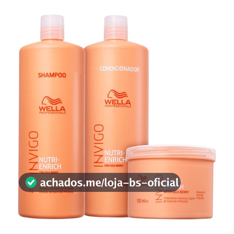 Kit Wella Invigo Nutri Enrich (3 Produtos) Original