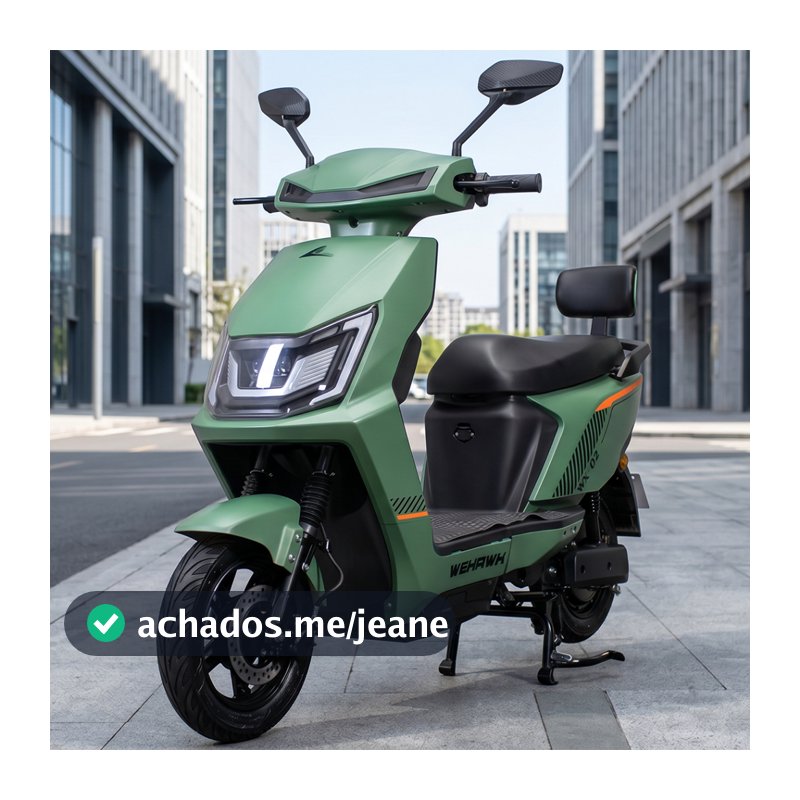 Scooter Elétrica WeHawk WX-02 1000W Bateria 60V 20Ah Autonomia até 50km 2 Lugares