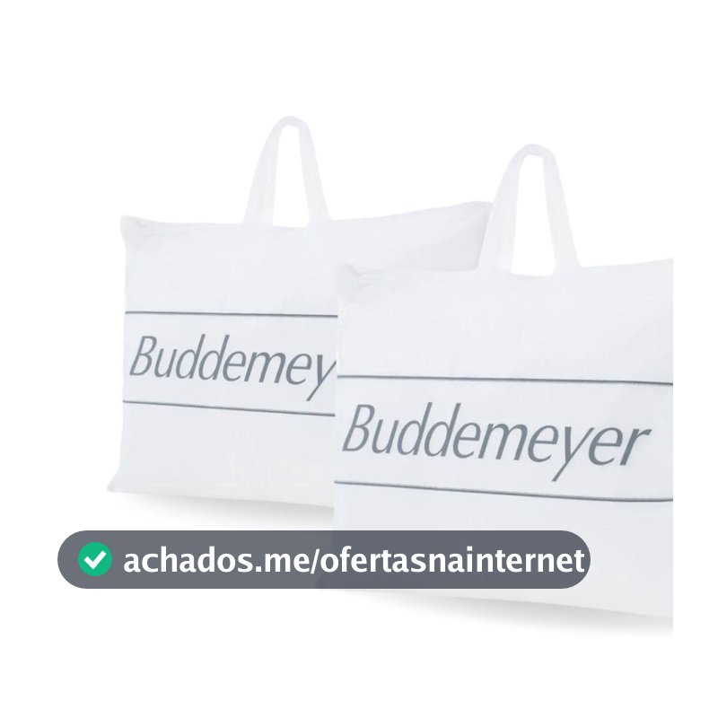 Kit 2 Travesseiros Toque De Pluma Buddemeyer 50x70cm Algodão Cetim 233 Fios Branco