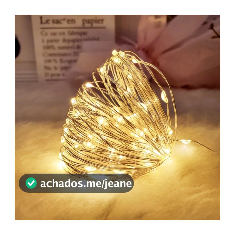 Fio De Fada De 2M Com Luzes De Fadas Led Para Decoração De Casa E Festa De Natal
