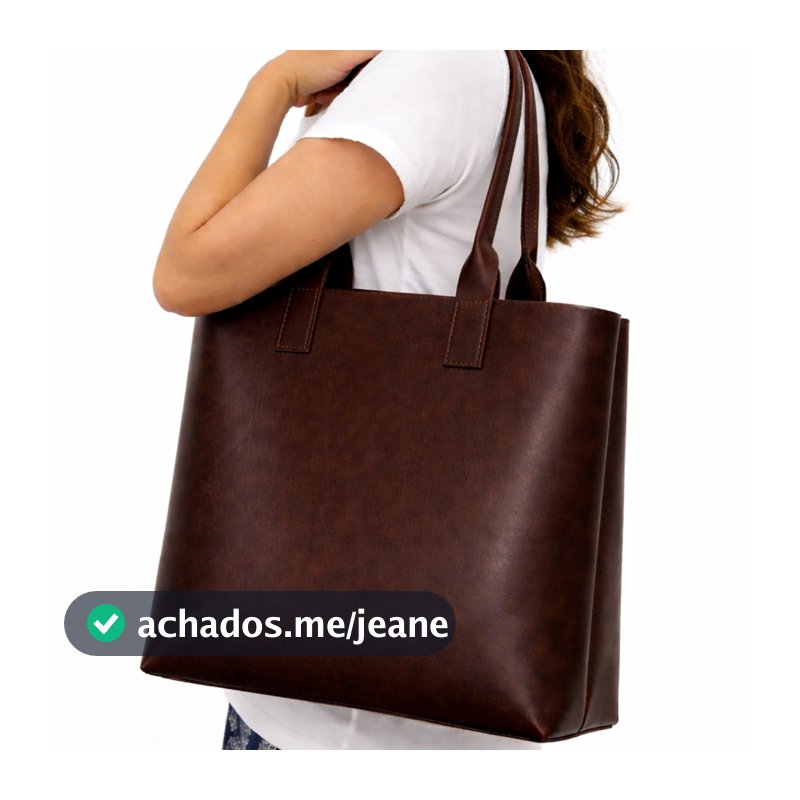 Bolsa Feminina de Ombro Tipo Sacola em Couro Montana Marrom