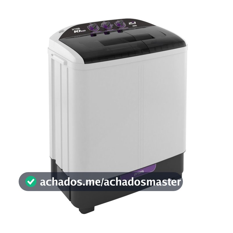 Lavadora de roupas 10kg 2 em 1 lava 6kg e centrifuga 4kg - Praxis