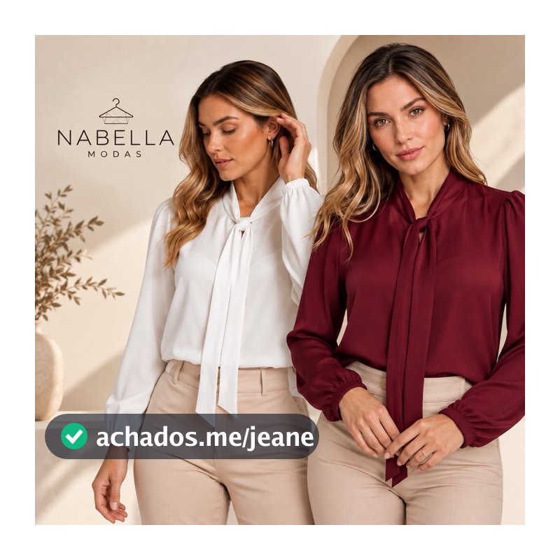 Camisa Feminina Manga Longa Lisa Elegante Social