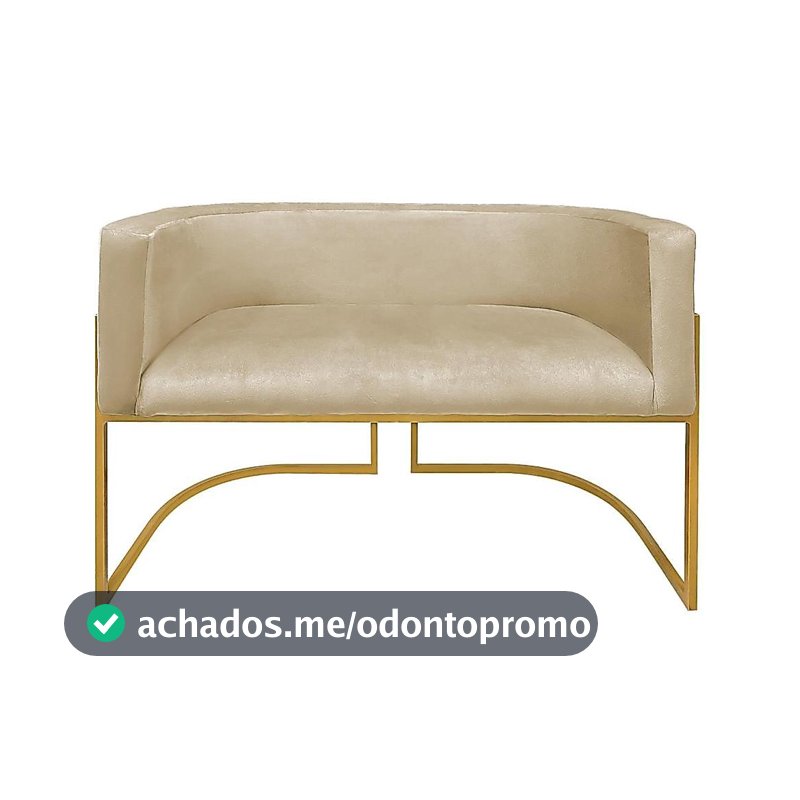 Namoradeira 2 Lugares Poltrona Decorativa para Salão Mesa Jantar Cadeira Clinica Consultorio Recepção
