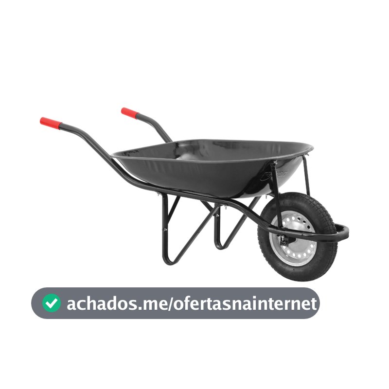 Carrinho de Mão com Pneu e Câmara Caçamba Redonda NOVE54 Oferta