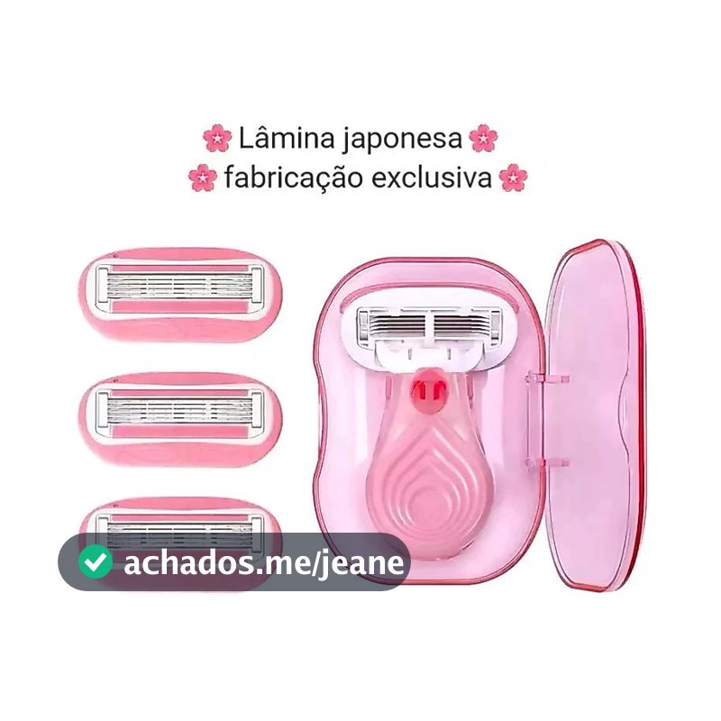 Navalha Feminina Mini Lâmina De Viagem Aloe Vera 3 Lâminas , Kit Básico De Pele Lisa