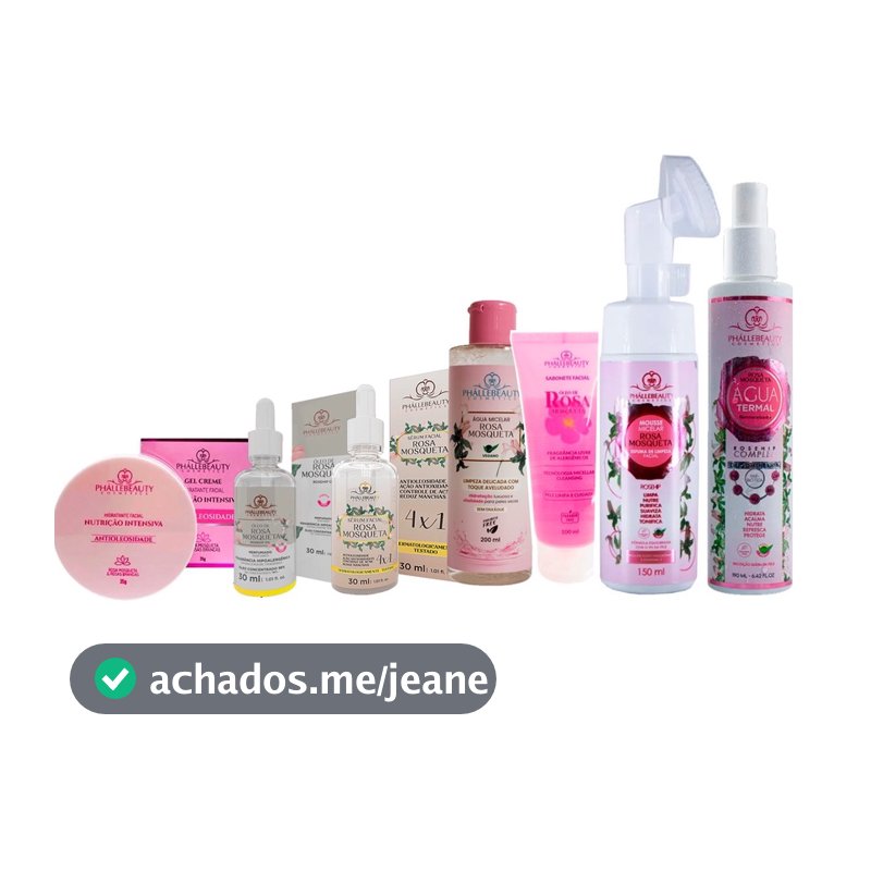 Kit Rosa Mosqueta 7 itens PhalleBeauty
