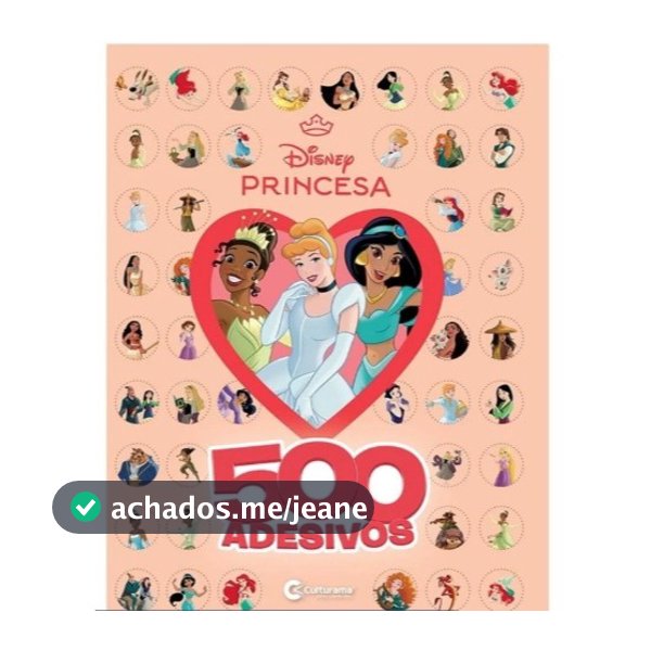 500 Adesivos Disney Princesas - Culturama Original