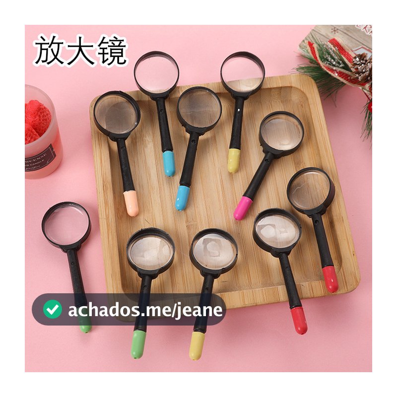 10pcs brinquedos baratinhos atacado ducação Científica Infantil  Pequena Caneta de Brinquedo lupa de aumento  materiais