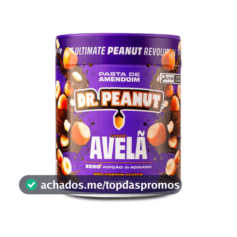 Pasta de Amendoim com Whey Protein 600g Dr Peanut