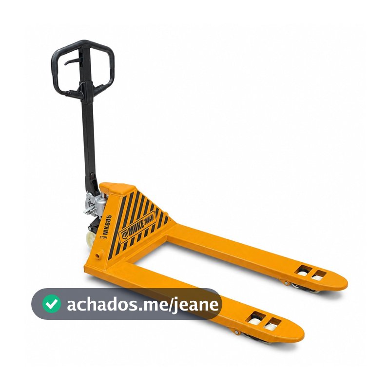 PALETEIRA MANUAL TRANSPALLET HIDRÁULICA 2000KG RODA DUPLA GARFO 685MM MUKE TOOLS