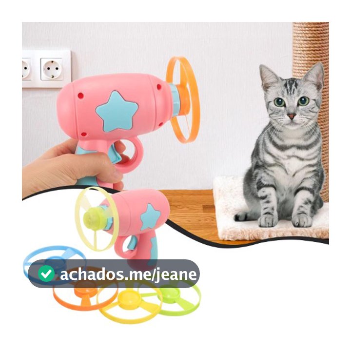 arma de brinquedo brinquedos para gatos arminha de briquedo arma de helice interativo lançador