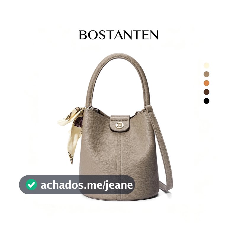 BOSTANTEN Bolsa de Ombro Estilo Bucket Pequena e Encantadora  Ideal para Saídas Leves e do Dia a Dia