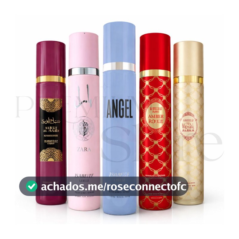 Body Splash Árabe Feminino Isabelle la Belle 300ml - Yara Sabah al Ward Fakhar Rose Royal Amber