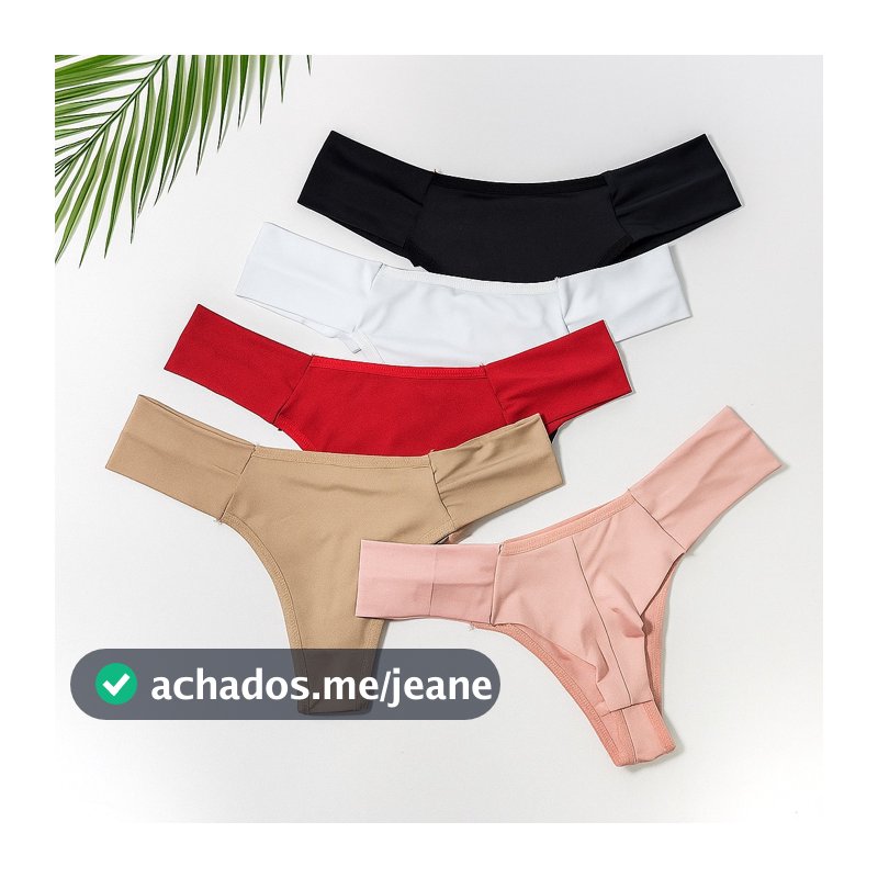 Kit Calcinhas Fio Duplo Com Lateral Dupla Conforto dia-a-dia Forro em Algodão Tecido Premium