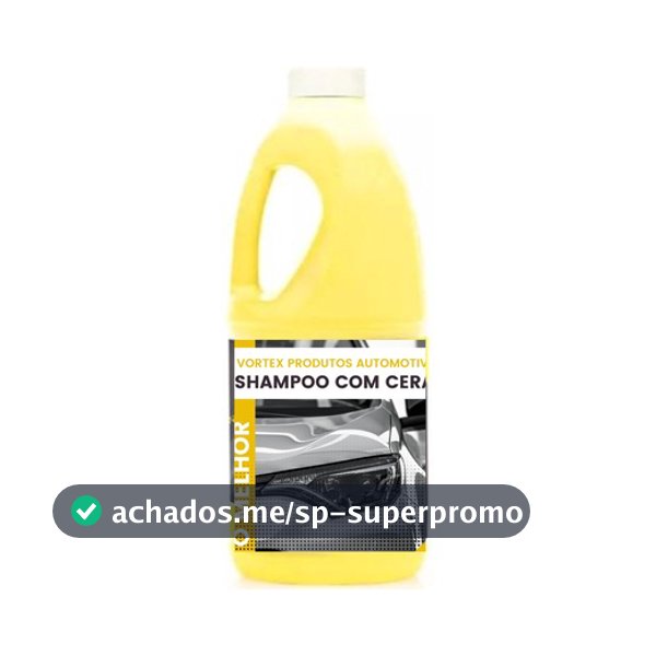 Shampoo Com Cera De Carnaúba 2 Litros Automotivo + Brilho Limpeza pesada