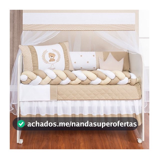 Kit de Berço Enxoval De Menino e Menina Ursinho Teddy Oferta 11Pçs