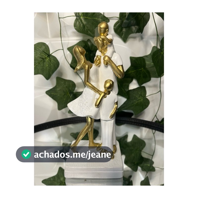 Família Estilizada Com Dois Filhos Meninos- Família Decorativa Com Filhos- Decoração Luxo