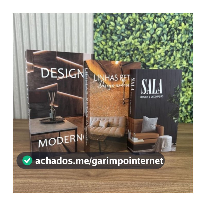 Conjunto de Caixa Livro Decorativa Organizadora Para Joias e Documentos 3pcs Papel