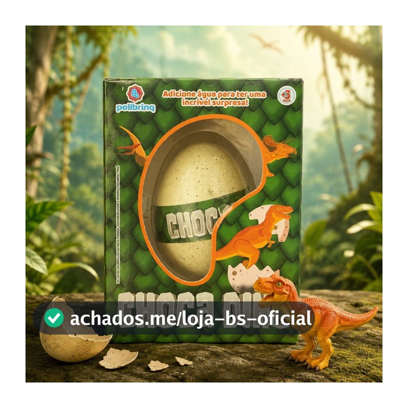 Ovo Dinossauro Choca Dino – Cresce na Água / Brinquedo Surpresa Infantil Educativo +3 Anos